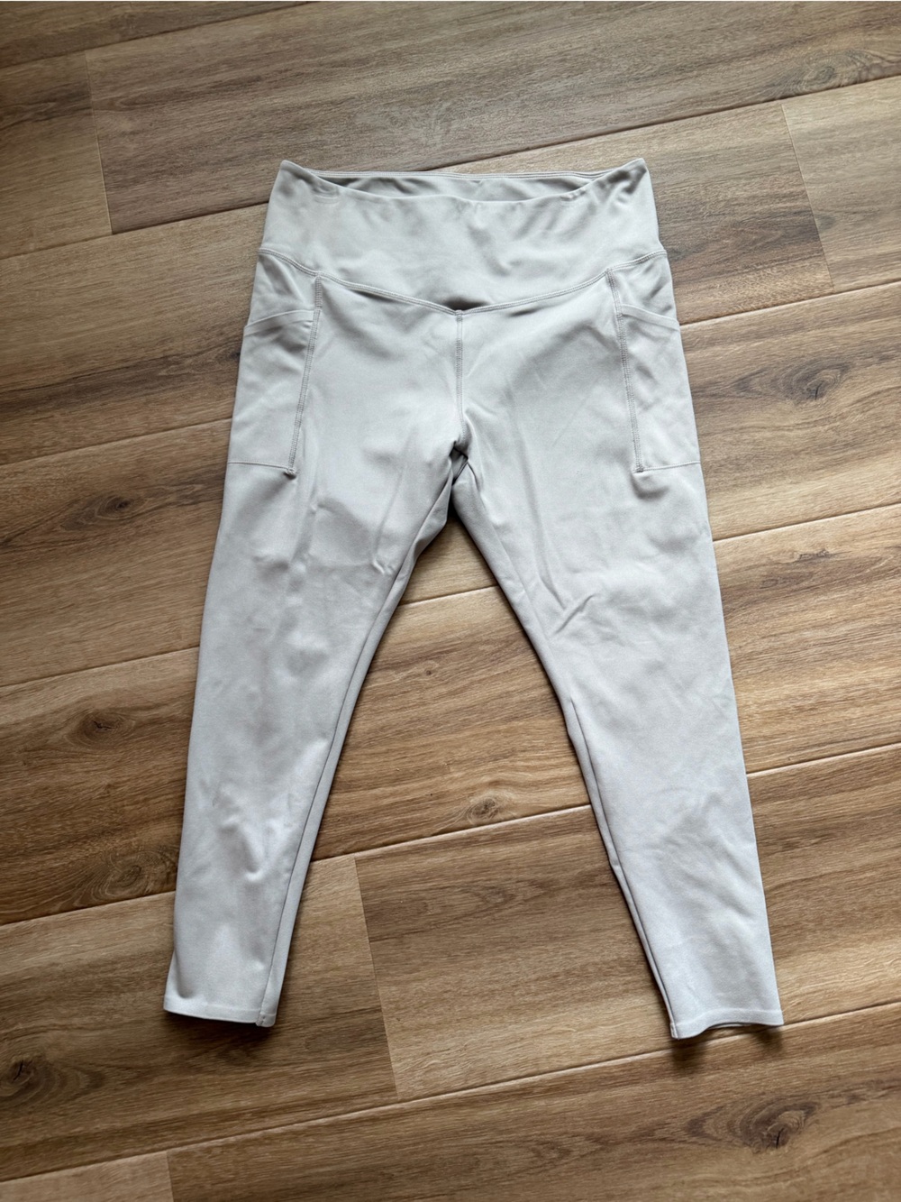 Danskin Light Beige Kids Leggings with Side Pockets